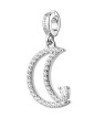 Rosato Ciondolo Luna in argento con zirconi cubici Storie RZ262R donna