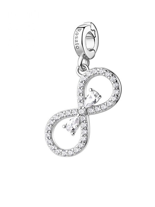 Rosato Ciondolo infinito in argento con zirconi cubici Storyie RZ263R donna