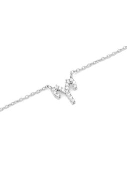 Daniel Wellington Elegante collana in acciaio con cristallo, segno zodiacale Ariete DW00400943 donna
