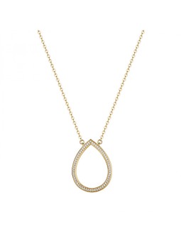 Rosato Delicata collana placcata oro con zirconi cubici Drop Sofia RZSO06 donna