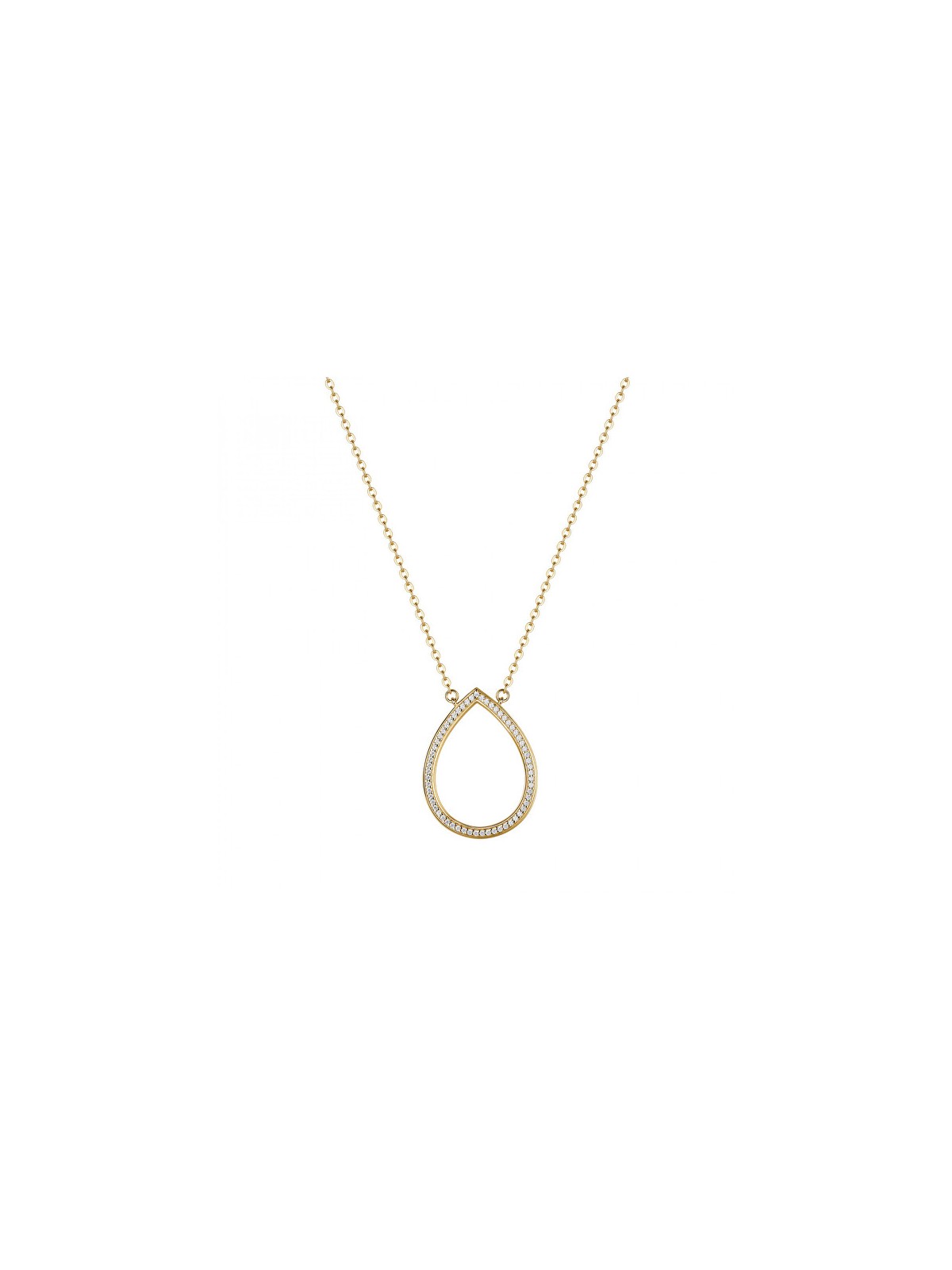 Rosato Delicata collana placcata oro con zirconi cubici Drop Sofia RZSO06 donna