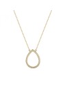 Rosato Delicata collana placcata oro con zirconi cubici Drop Sofia RZSO06 donna