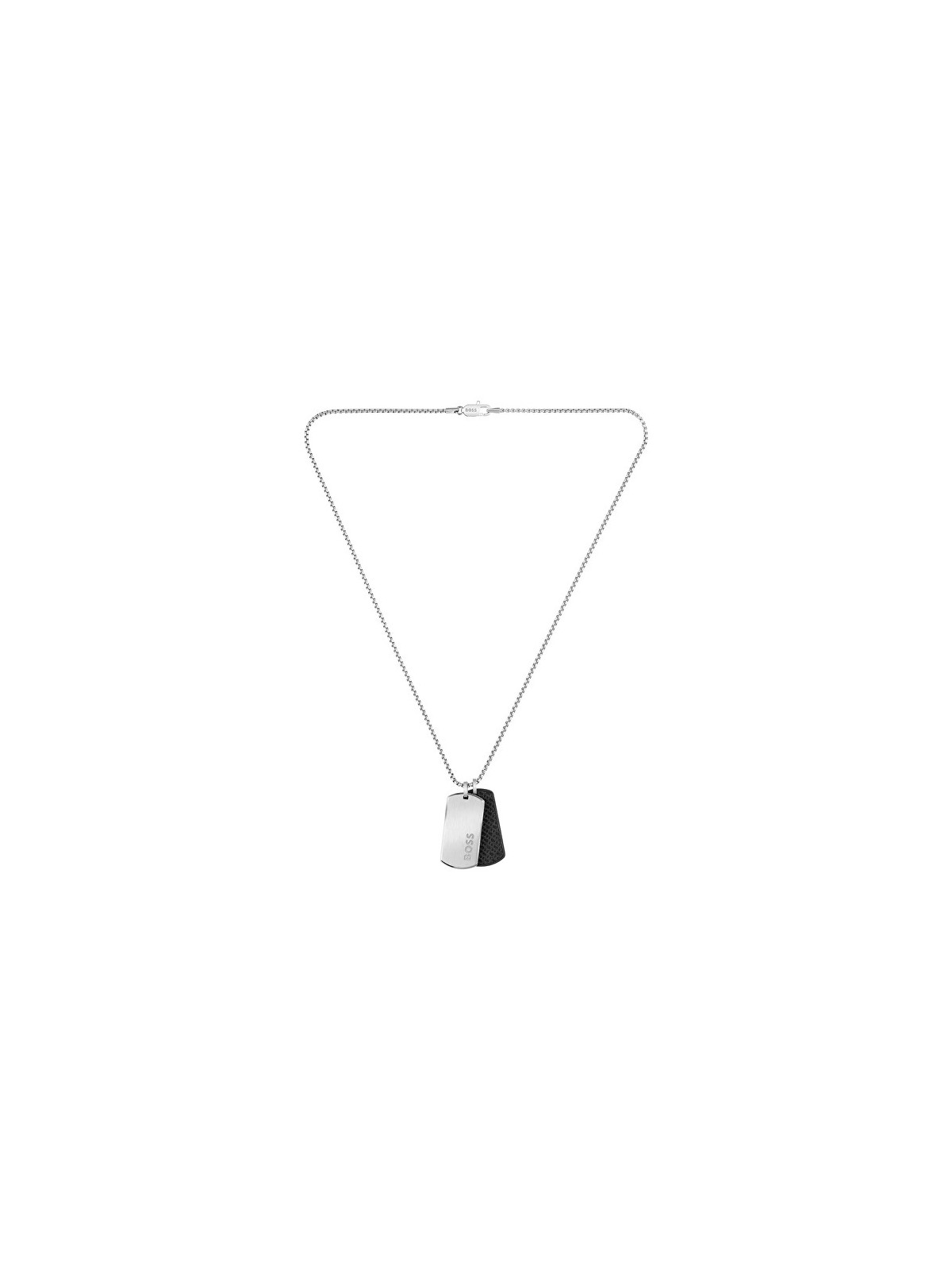 Hugo Boss Collana in acciaio con insegne militari Devon 1580760 uomo