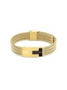 Tommy Hilfiger Bracciale da uomo placcato oro, maglia nautica 2790706 uomo