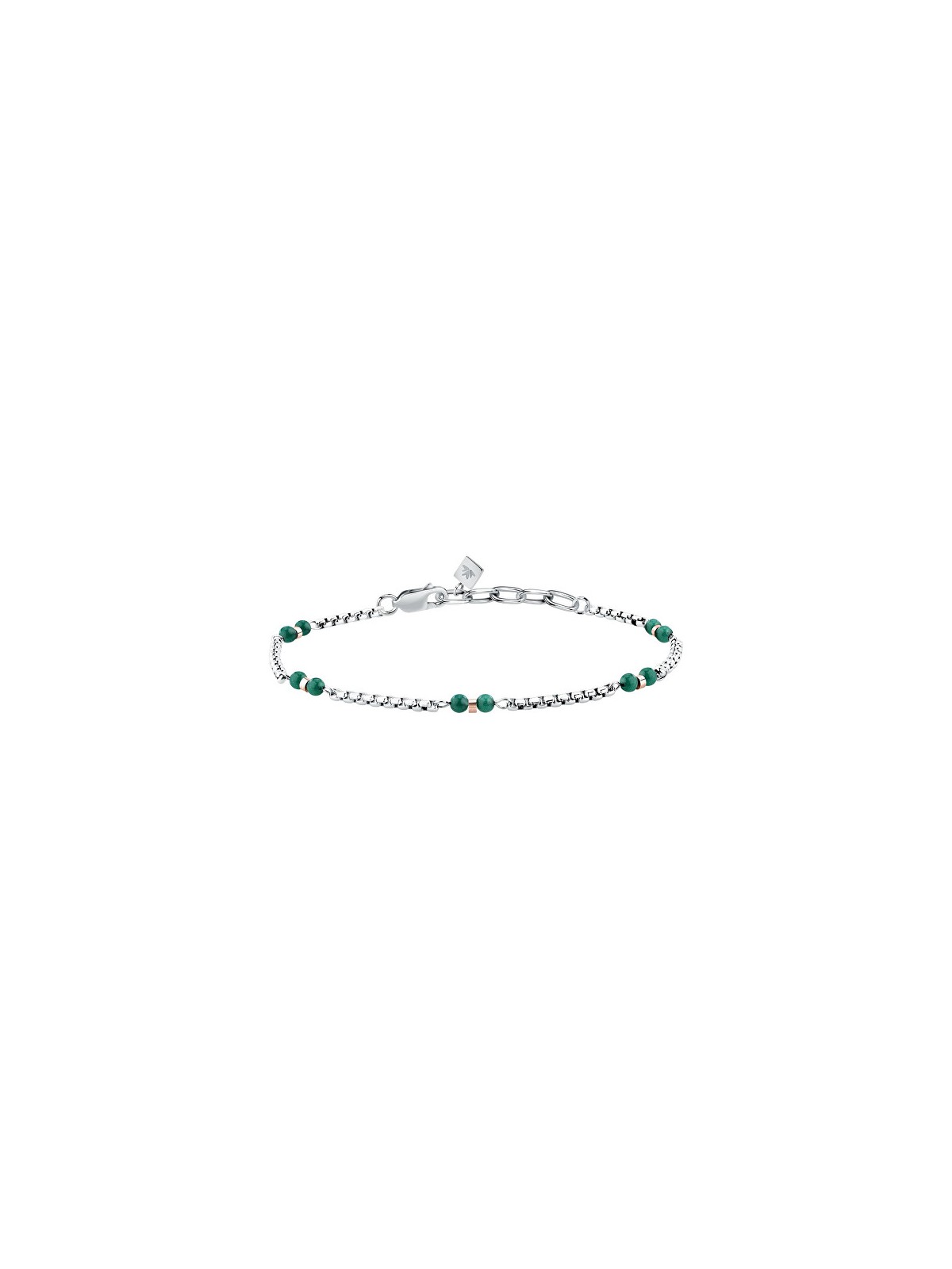 Morellato Bracciale da uomo bicolore con perline di quarzo Terra S1756 uomo