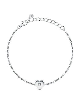 Morellato Braccialetto da bambino in argento con cuore e zirconi Dono SAZL06 donna