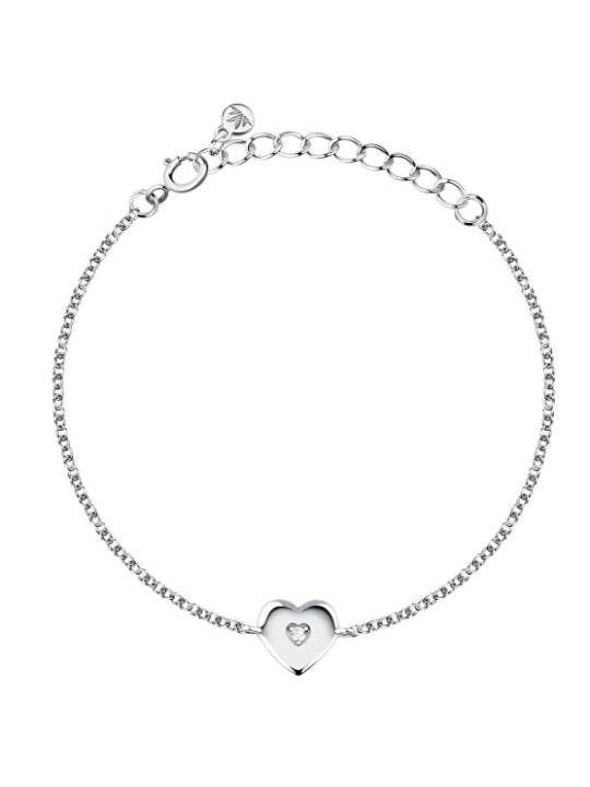 Morellato Braccialetto da bambino in argento con cuore e zirconi Dono SAZL06 donna