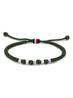 Tommy Hilfiger Braccialetto con cordino verde 2790680 uomo