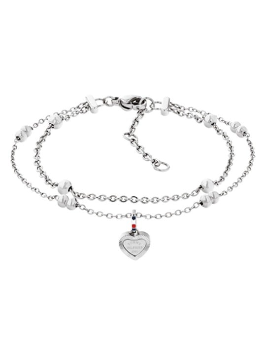 Tommy Hilfiger Elegante bracciale doppio in acciaio a strati 2781011 donna