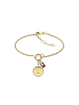Tommy Hilfiger Bracciale di lusso placcato oro con ciondoli nautici 2781030 donna