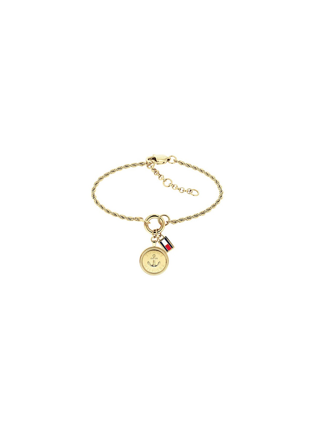 Tommy Hilfiger Bracciale di lusso placcato oro con ciondoli nautici 2781030 donna