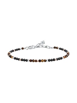 Morellato Bracciale da uomo alla moda con minerali, modello Terra S1761 uomo