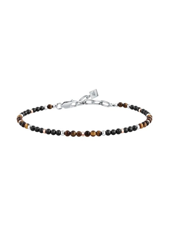 Morellato Bracciale da uomo alla moda con minerali, modello Terra S1761 uomo