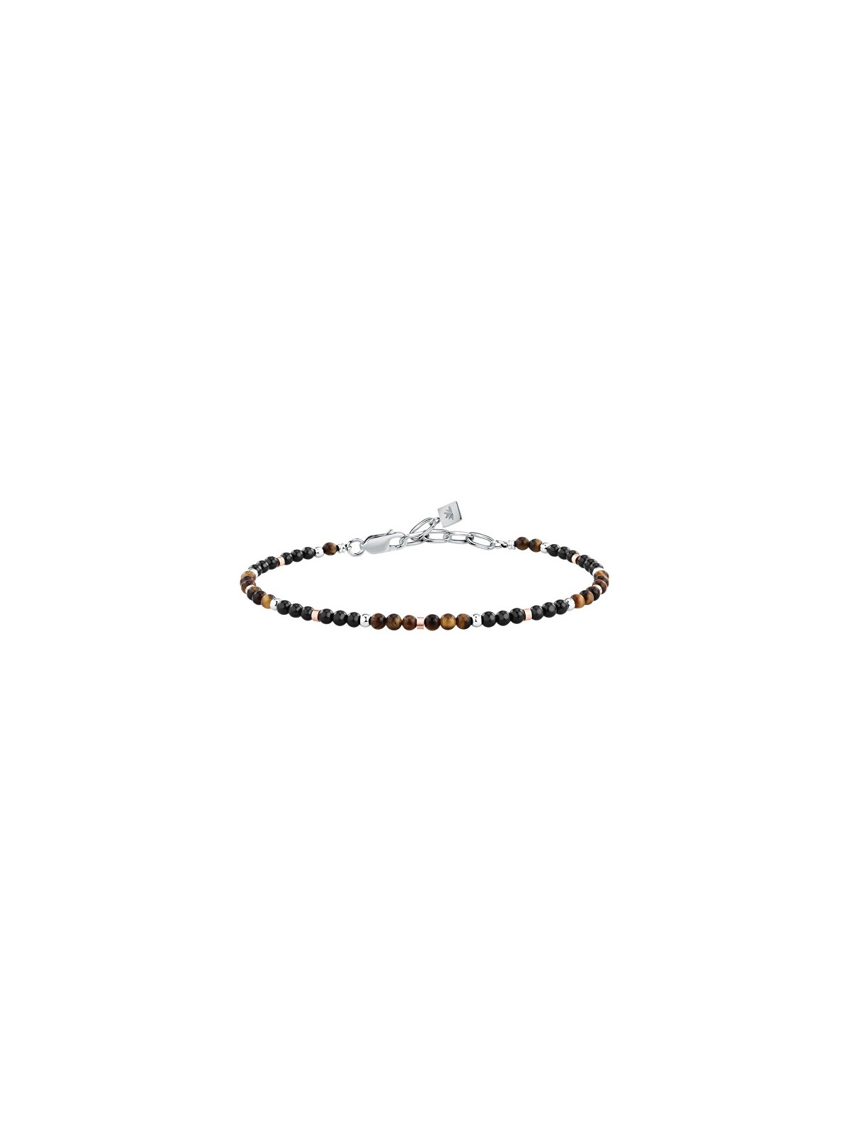 Morellato Bracciale da uomo alla moda con minerali, modello Terra S1761 uomo