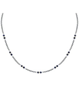 Morellato Collana da uomo bicolore con perle di lapislazzuli Terra S1752 uomo
