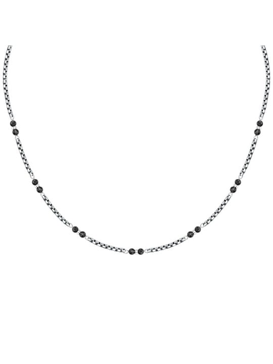 Morellato Collana da uomo bicolore con perle di onice Terra S1753 uomo