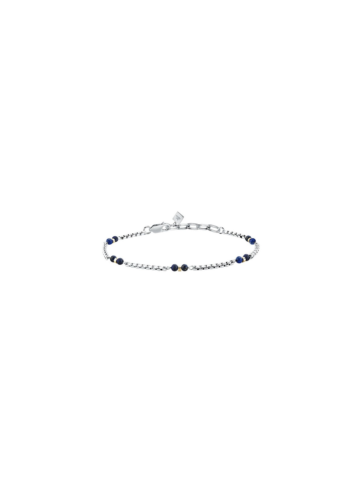 Morellato Bracciale da uomo bicolore con perle di lapislazzuli Terra S1755 uomo