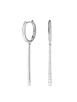 PDPAOLA Orecchini pendenti Olga Hoops Essentials in argento AR02-C88-U donna