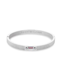 Tommy Hilfiger Bracciale alla moda a tinta unita con cristalli e strisce 2781047 donna