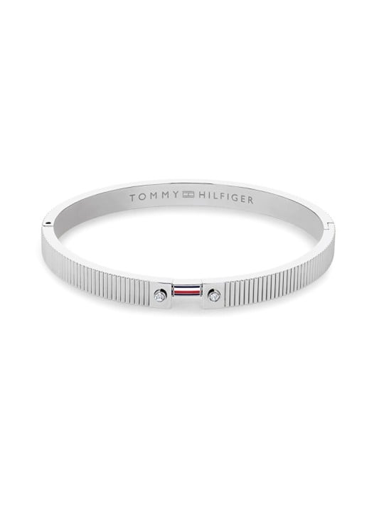Tommy Hilfiger Bracciale alla moda a tinta unita con cristalli e strisce 2781047 donna