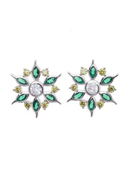 Oliver Weber Orecchini a forma di fiore con cristalli Wildflower 23191 donna