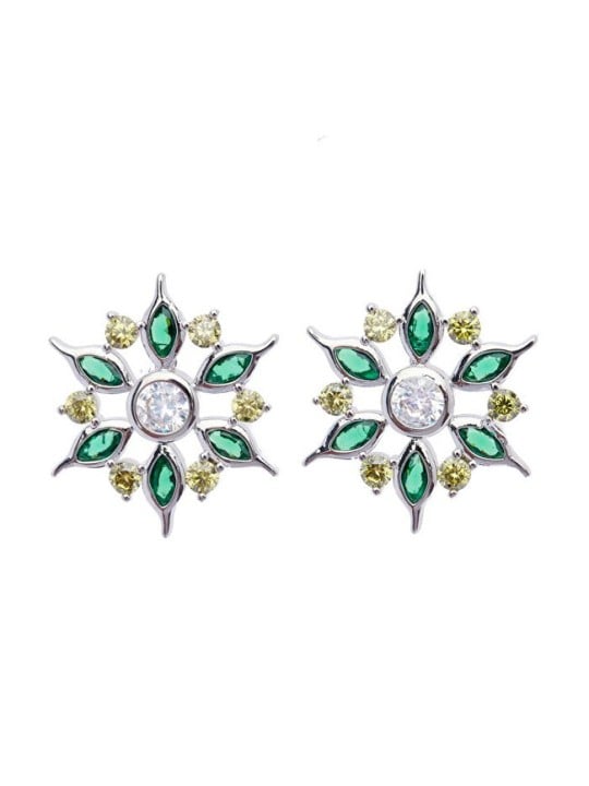 Oliver Weber Orecchini a forma di fiore con cristalli Wildflower 23191 donna