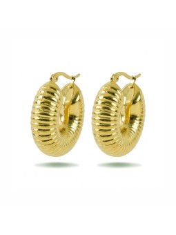 Marc Malone Anelli distintivi in acciaio placcato oro MCE24035G donna