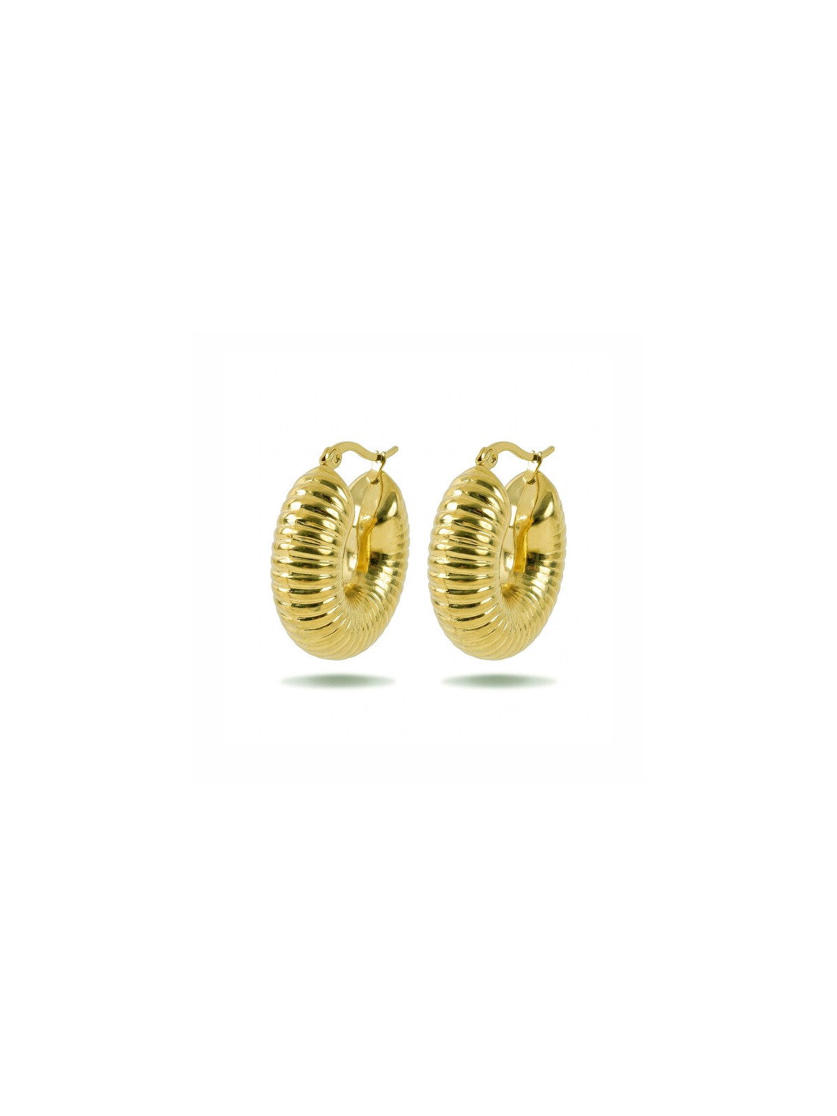 Marc Malone Anelli distintivi in acciaio placcato oro MCE24035G donna