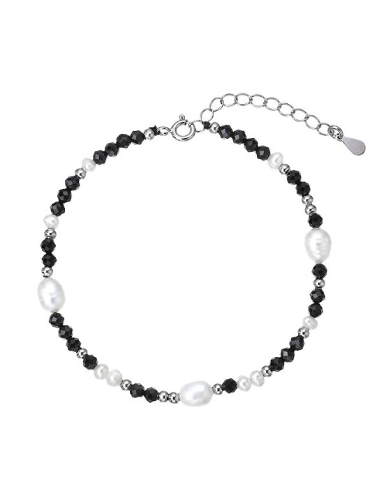 Evolution Group Bracciale in argento con perle e spinelli 13113.3 donna