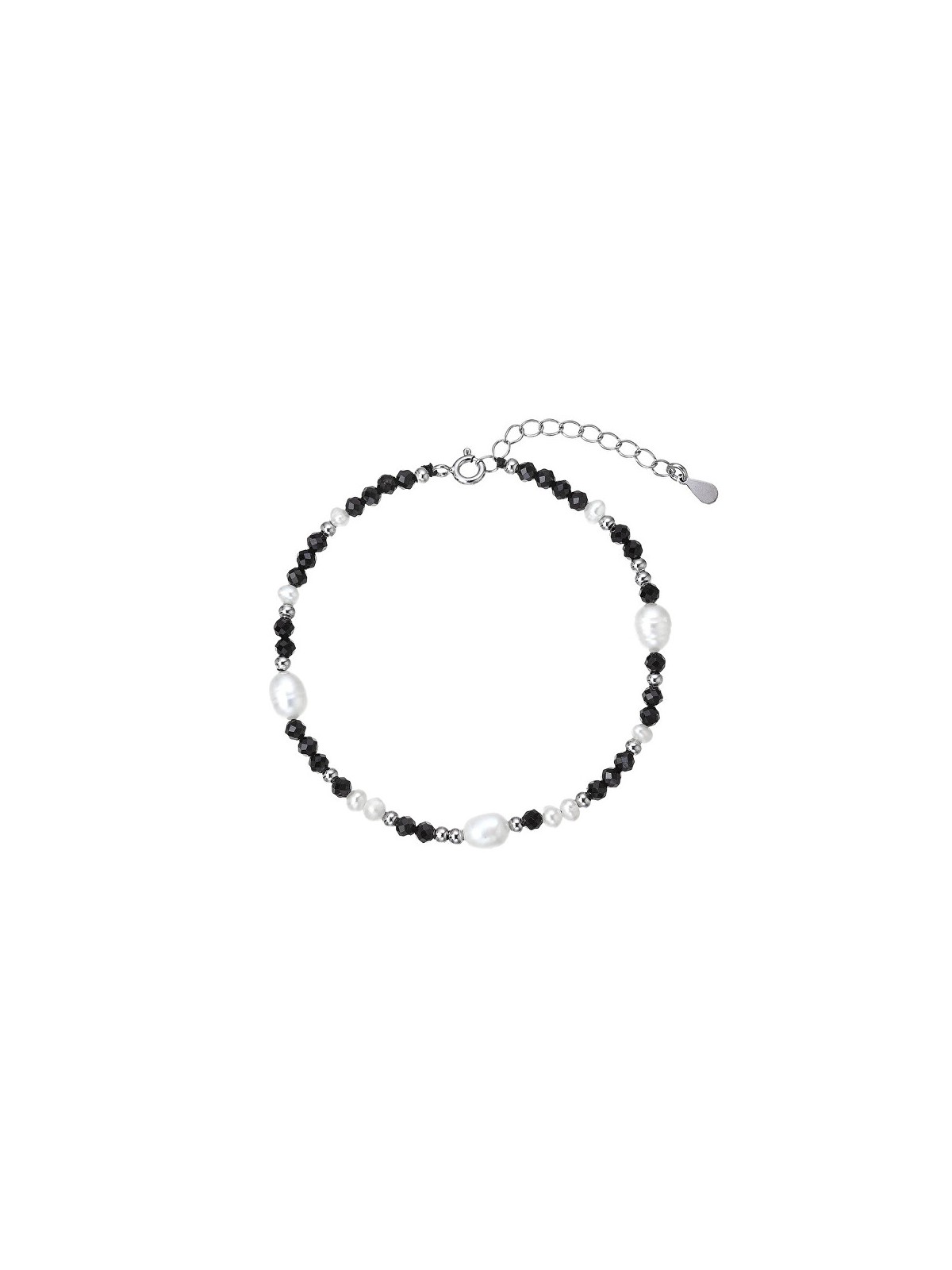 Evolution Group Bracciale in argento con perle e spinelli 13113.3 donna