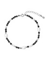 Evolution Group Bracciale in argento con perle e spinelli 13113.3 donna