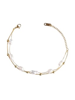 Emily Westwood Bracciale doppio placcato oro con perle EWB250244G donna