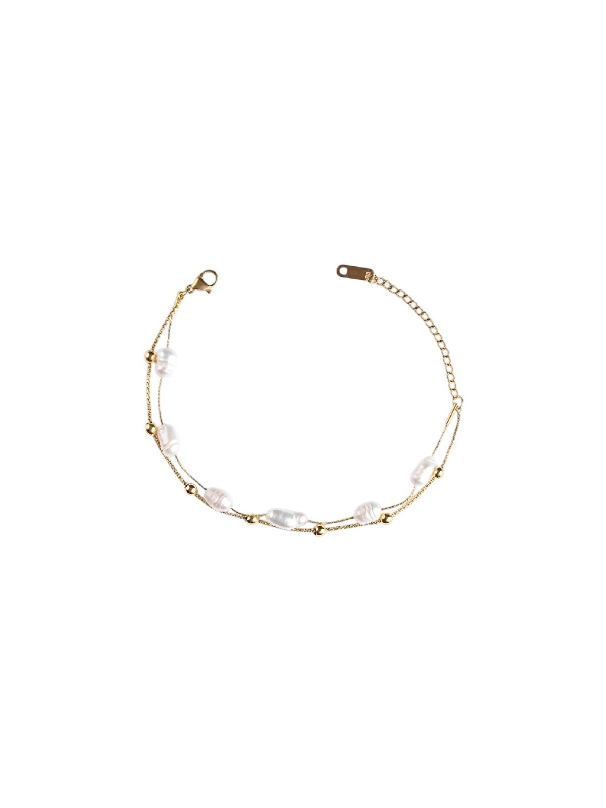 Emily Westwood Bracciale doppio placcato oro con perle EWB250244G donna