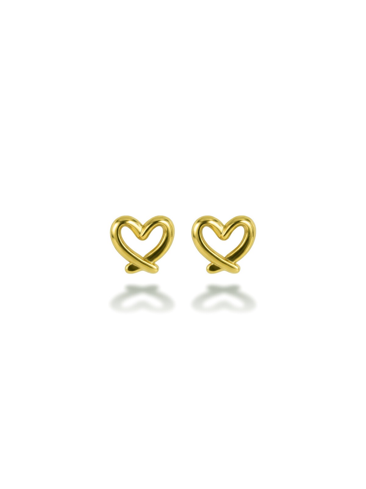 Emily Westwood Orecchini a forma di cuore placcati in oro Veloura EWE260780G donna
