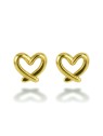 Emily Westwood Orecchini a forma di cuore placcati in oro Veloura EWE260780G donna