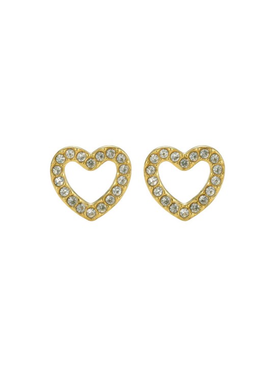 Emily Westwood Orecchini a cuore placcati in oro Virelle EWE260597G donna