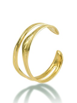 Marc Malone Elegante bracciale massiccio placcato oro Talina MCB260613G donna