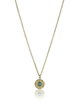 Emily Westwood Collana intramontabile placcata in oro con turchese EWN23029G donna