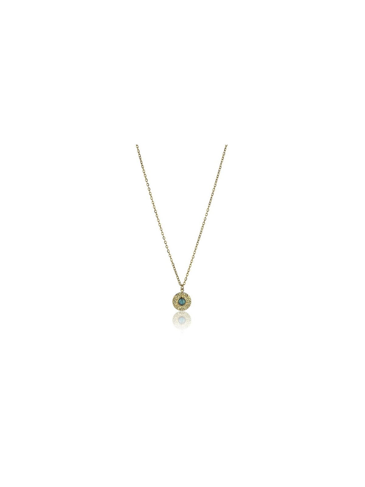 Emily Westwood Collana intramontabile placcata in oro con turchese EWN23029G donna
