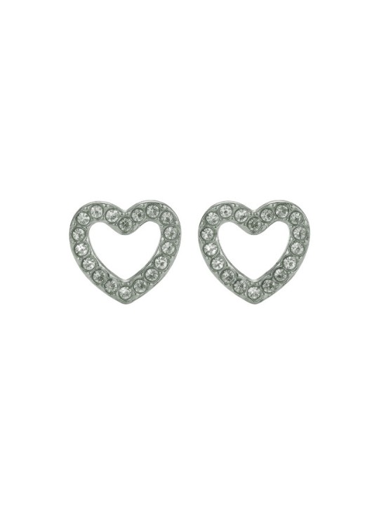 Emily Westwood Orecchini in acciaio a forma di cuore Eloura EWE260597S donna
