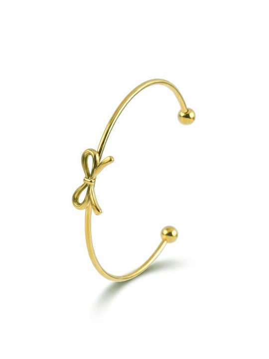 Emily Westwood Bracciale massiccio placcato oro con fiocco EWB260610G donna