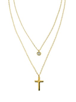 Marc Malone Collana a doppia croce Ginevra MCN260626G donna