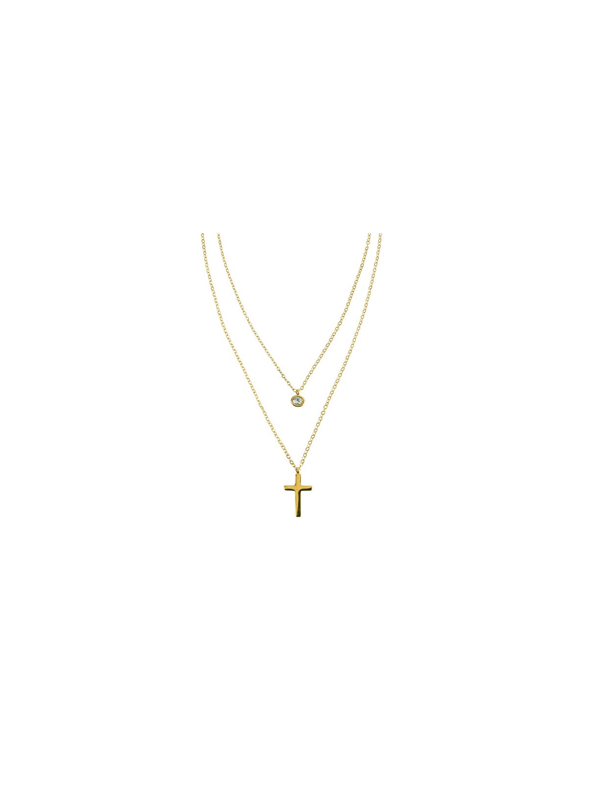 Marc Malone Collana a doppia croce Ginevra MCN260626G donna