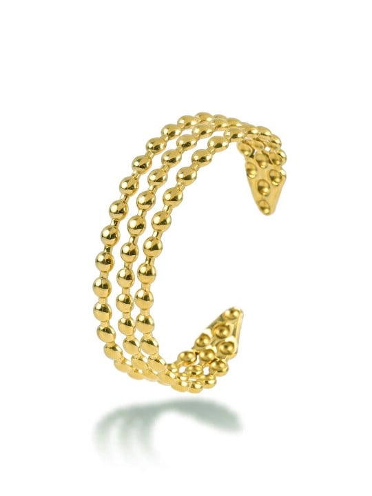 Marc Malone Bracciale triplo in acciaio Monel massiccio MCB260768G donna