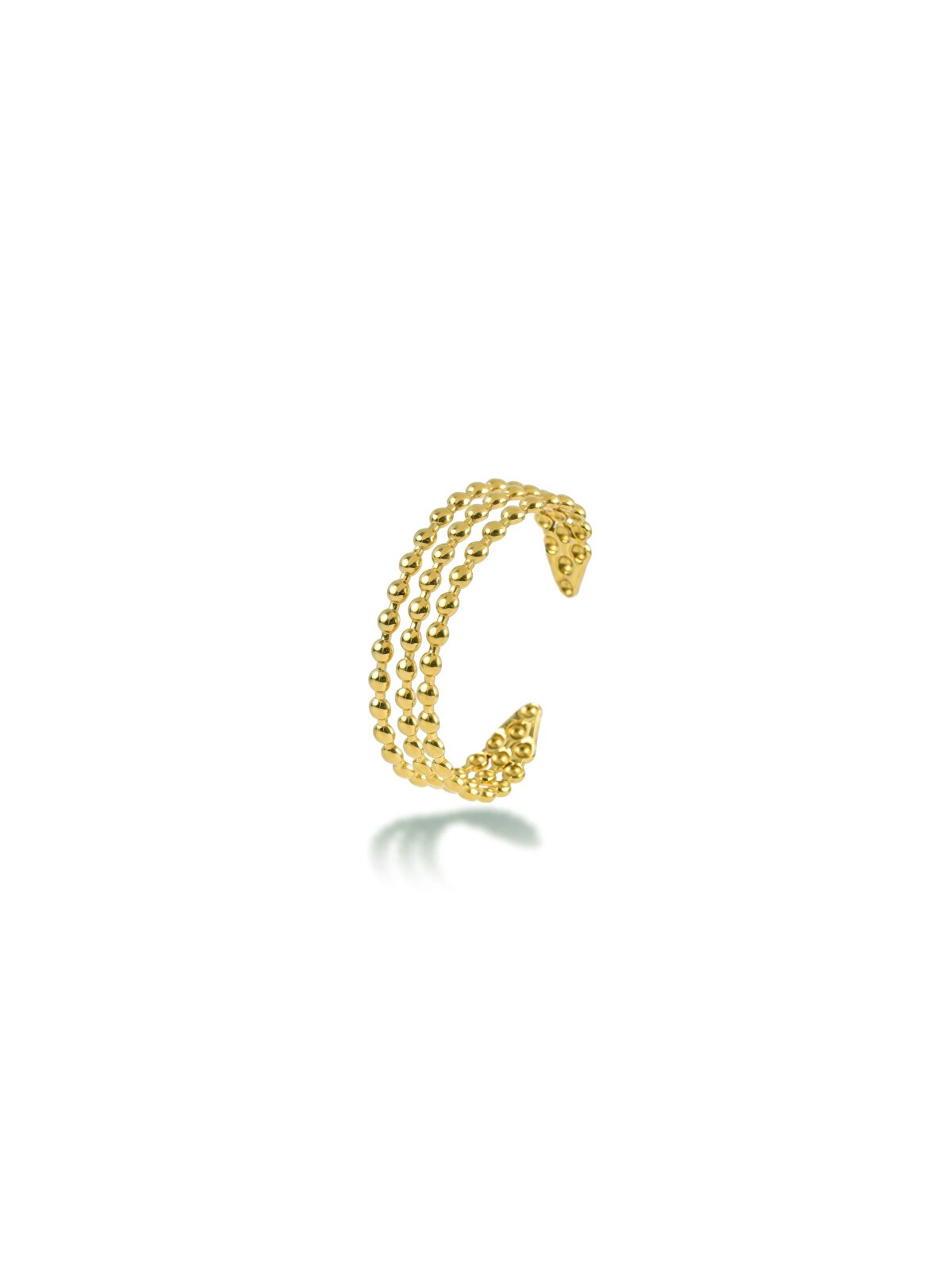 Marc Malone Bracciale triplo in acciaio Monel massiccio MCB260768G donna