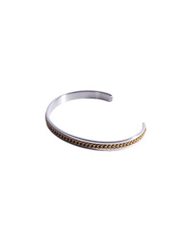 Marc Malone Bracciale da uomo aperto in acciaio MCGB6121 uomo