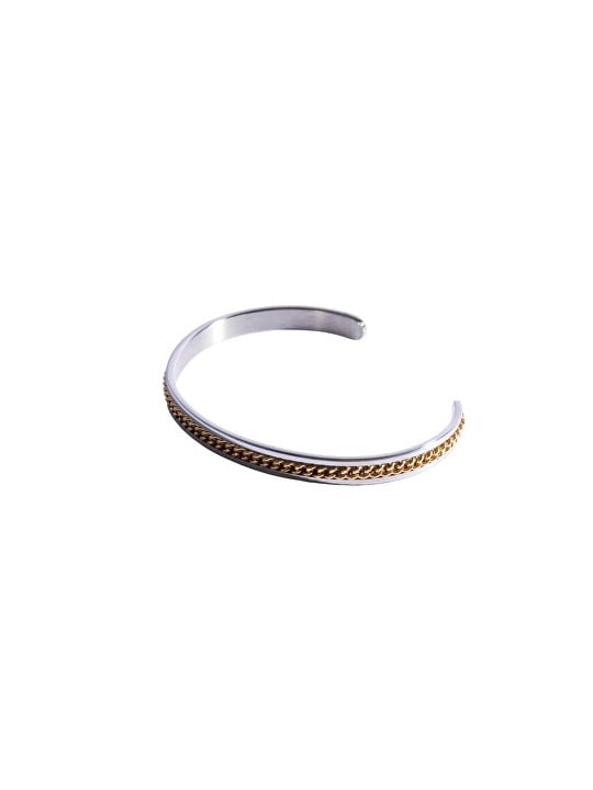 Marc Malone Bracciale da uomo aperto in acciaio MCGB6121 uomo