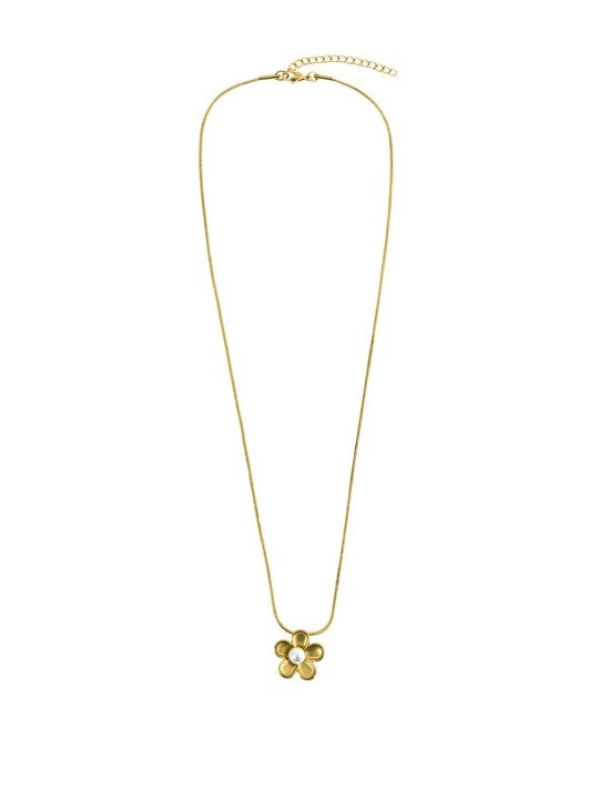 Victoria Walls Collana in acciaio placcato oro Flower Étoilée Gold VWN260635G donna