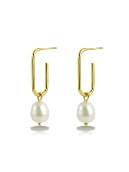 Victoria Walls Orecchini 2 in 1 placcati oro con perla Sylmara Gold VWE260814G donna