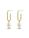 Victoria Walls Orecchini 2 in 1 placcati oro con perla Sylmara Gold VWE260814G donna